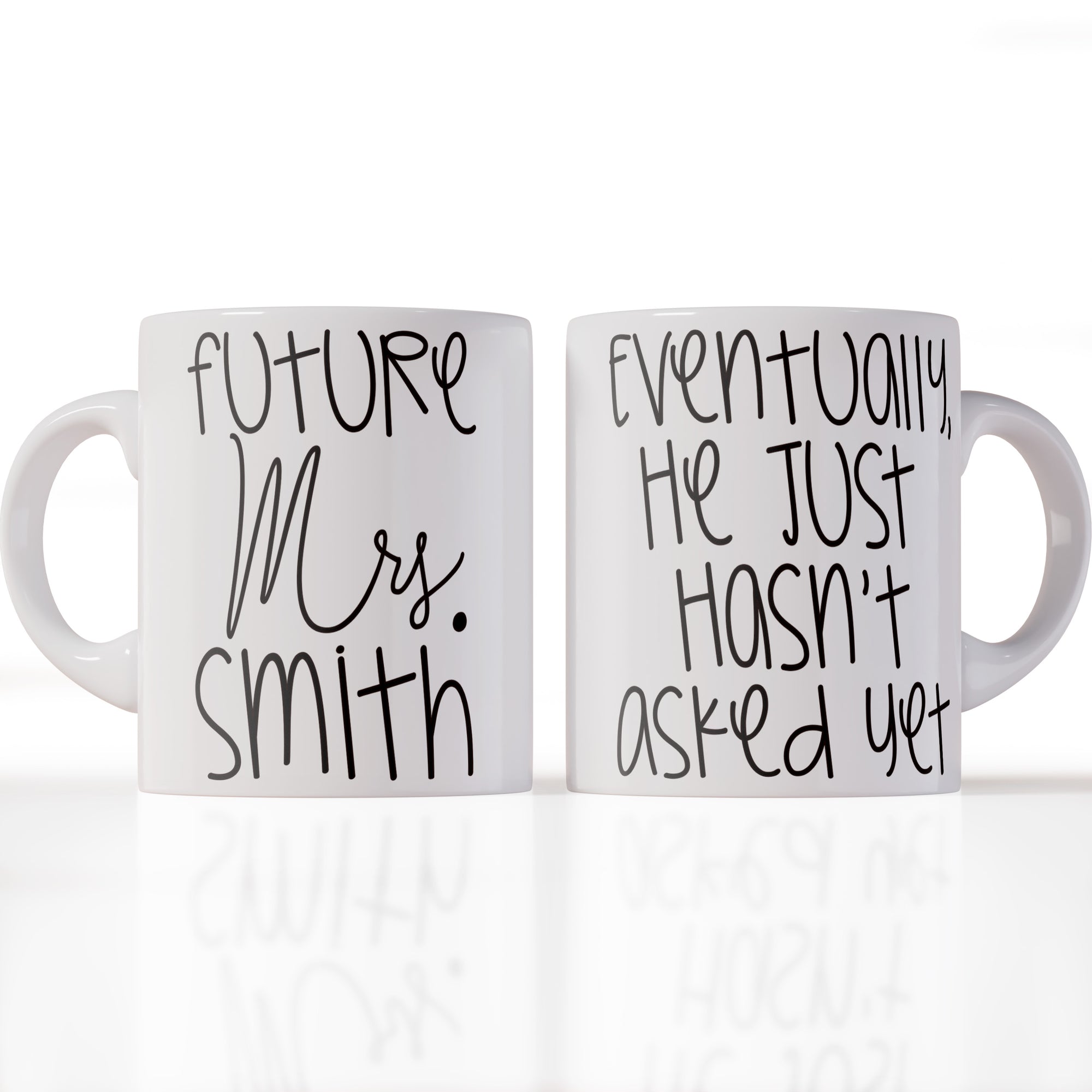 Future Mrs Customize Name Mug, Funny Gift for Her Mug
