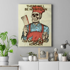 Funny Gift ideas for Mom, Funny Gift for Wife, There Will Be No Bitchin in My Fucking Kitchen