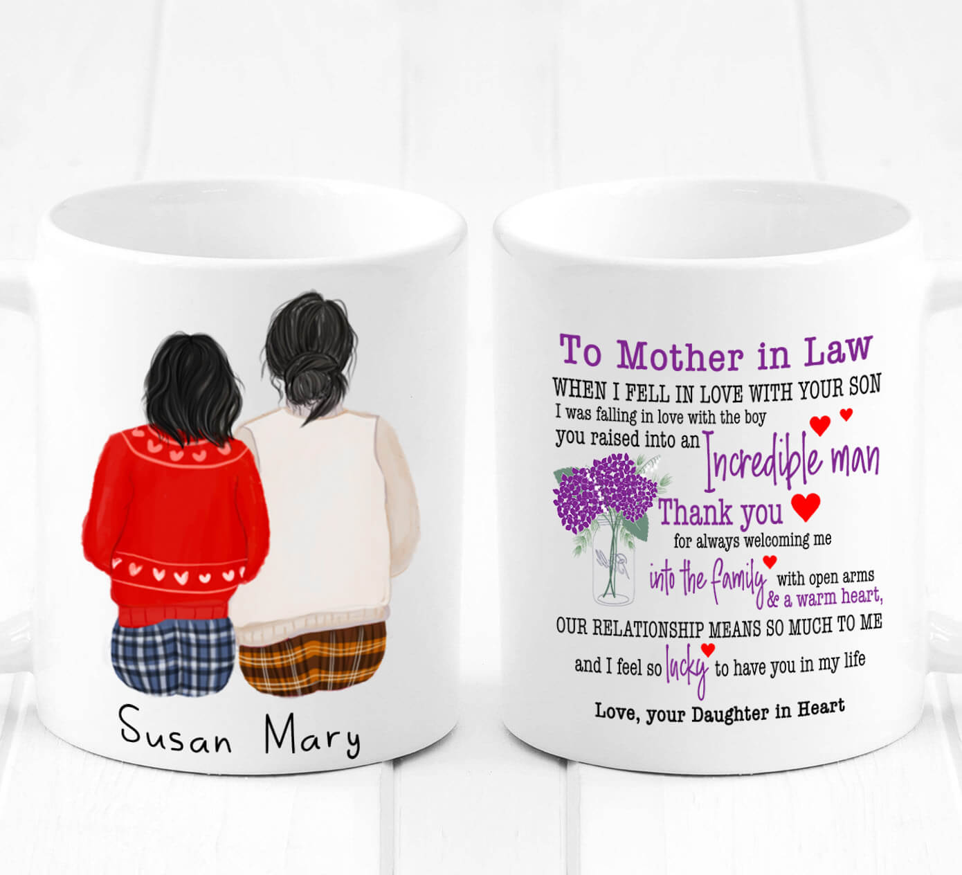 Best Gift To Moms Of Boys, Personalized Mom Of Boys Accent Coffee Mug