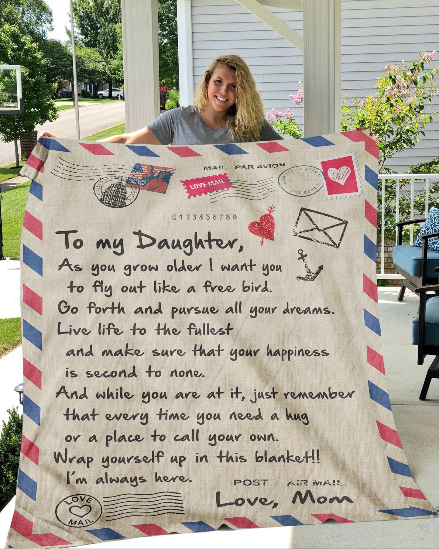 Blanket Christmas Birthday Gift ideas for Mother Daughter from Mother Mom As You Grow Older Personalize Customize Fleece Blanket