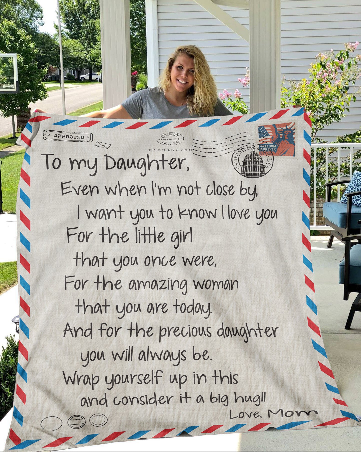 Blanket Christmas Birthday Gift ideas for Mother Daughter from Mother Mom Even When Im Not Close Personalize Customize Fleece Blanket