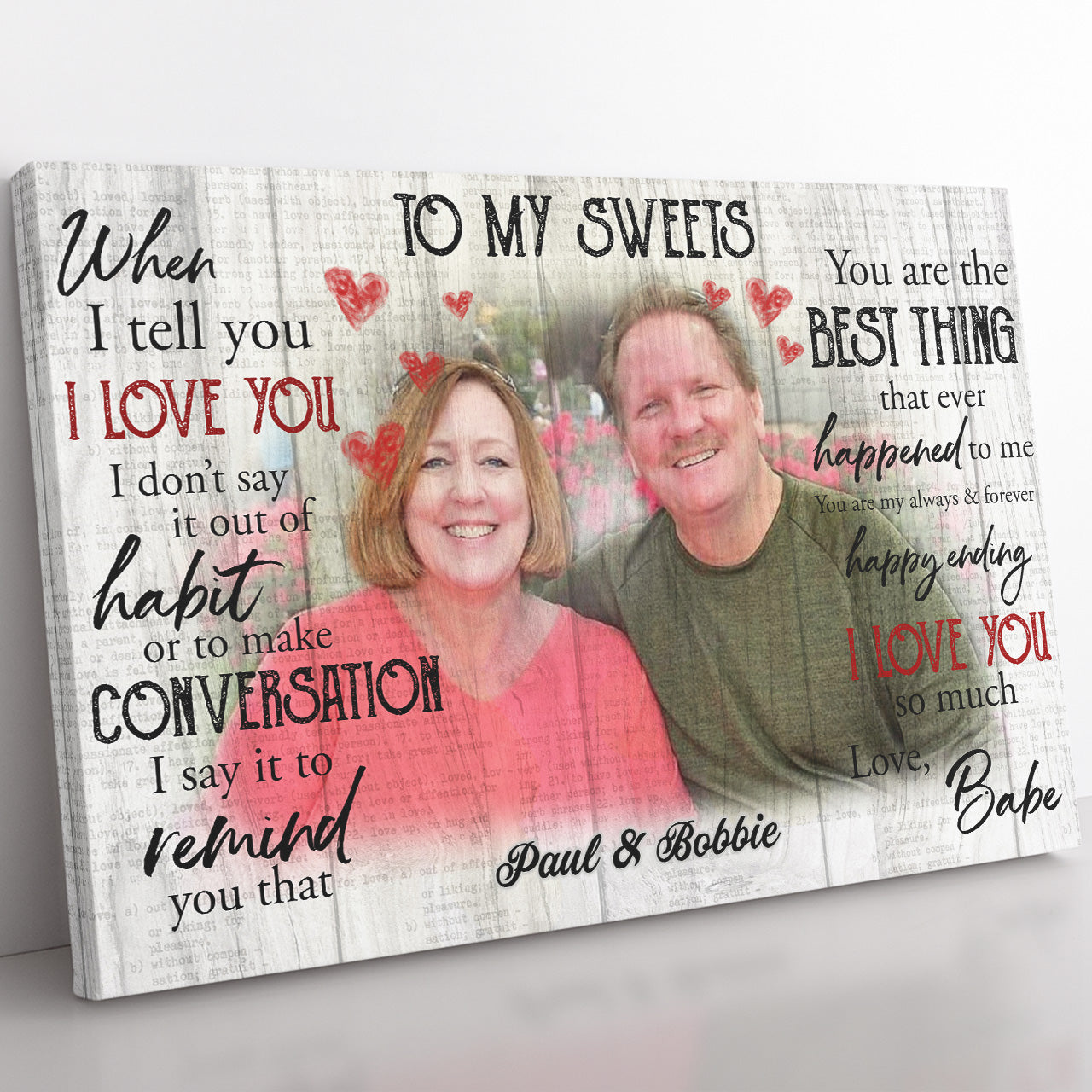 Personalized Canvas Gift For Him, Valentines Day Gifts For Him, Christmas Gift Ideas For Him 20121301