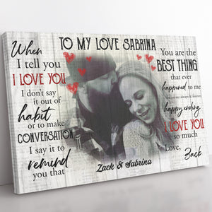 Personalized Canvas Gift For Him, Valentines Day Gifts For Him, Christmas Gift Ideas For Him 20121301