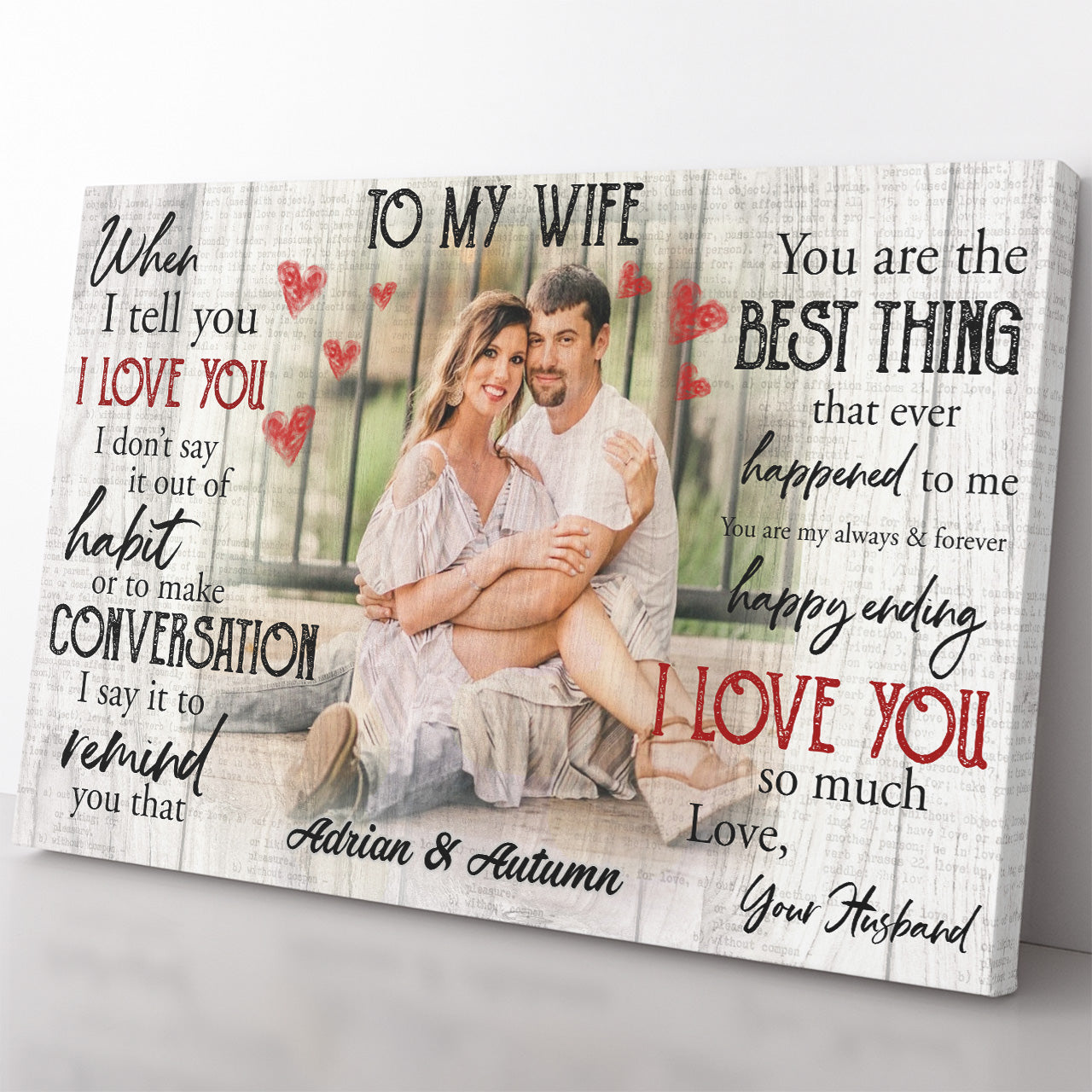 Personalized Canvas Gift Ideas for Wife, Gift For Her, Valentines Day Gifts For Her 20121302