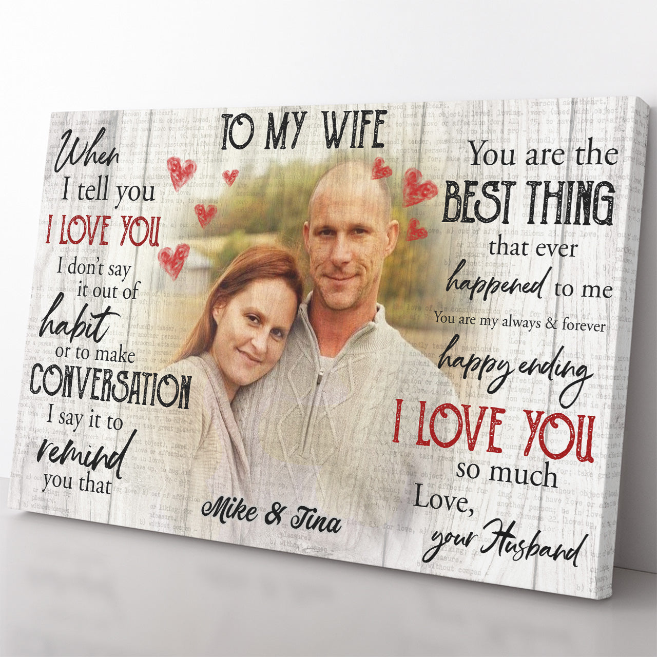 Personalized Canvas Gift Ideas for Wife, Gift For Her, Valentines Day Gifts For Her 20121302