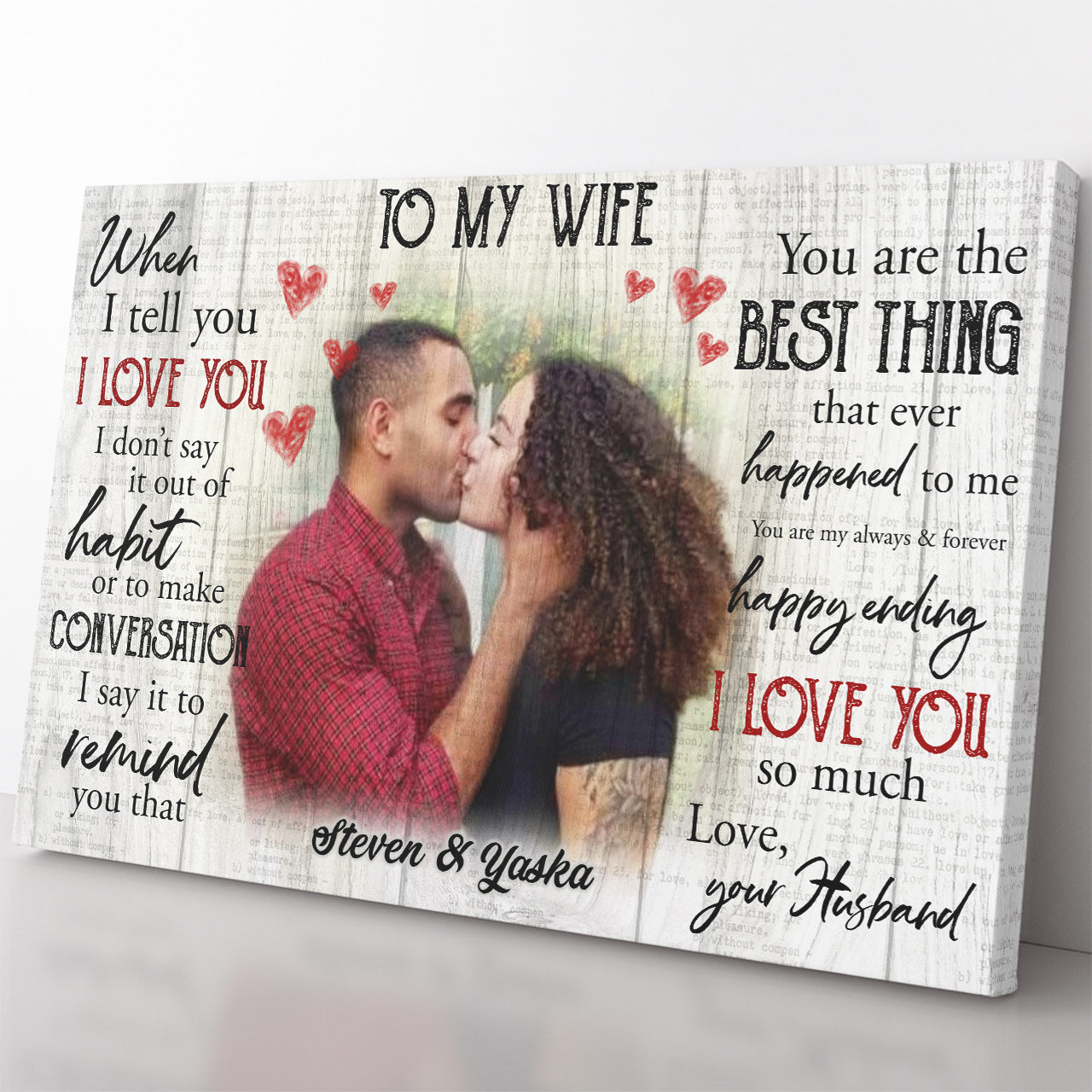 Personalized Canvas Gift Ideas for Wife, Gift For Her, Valentines Day Gifts For Her 20121302