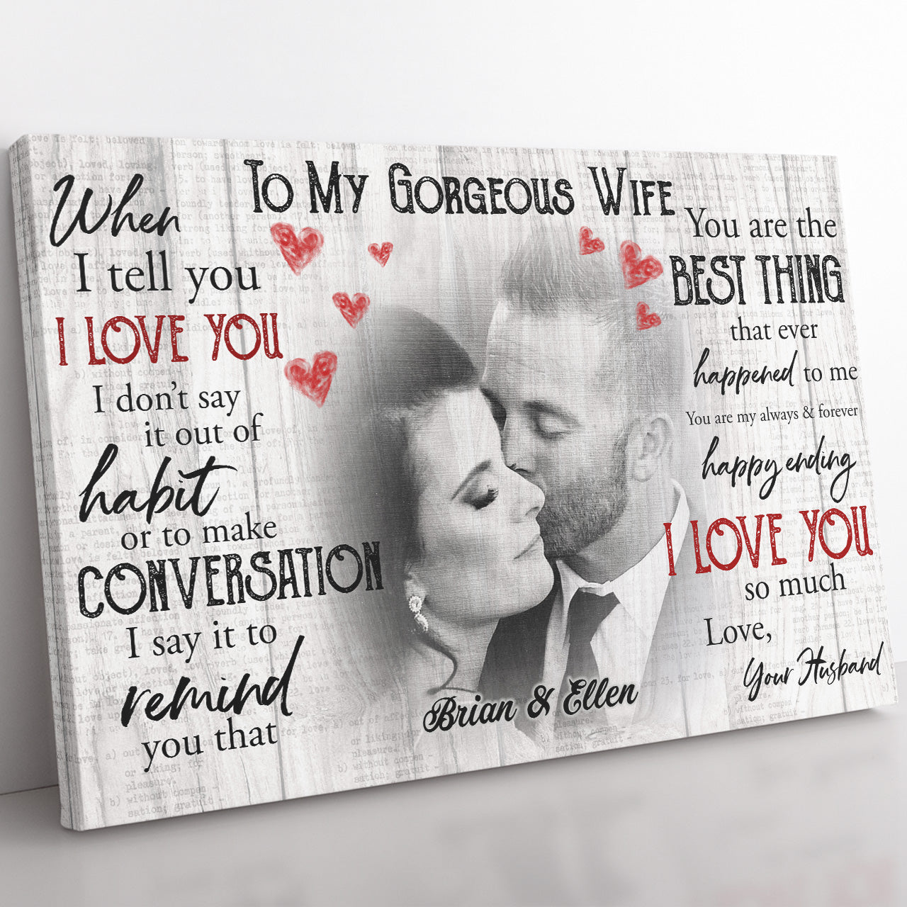 Personalized Canvas Gift Ideas for Wife, Gift For Her, Valentines Day Gifts For Her 20121302