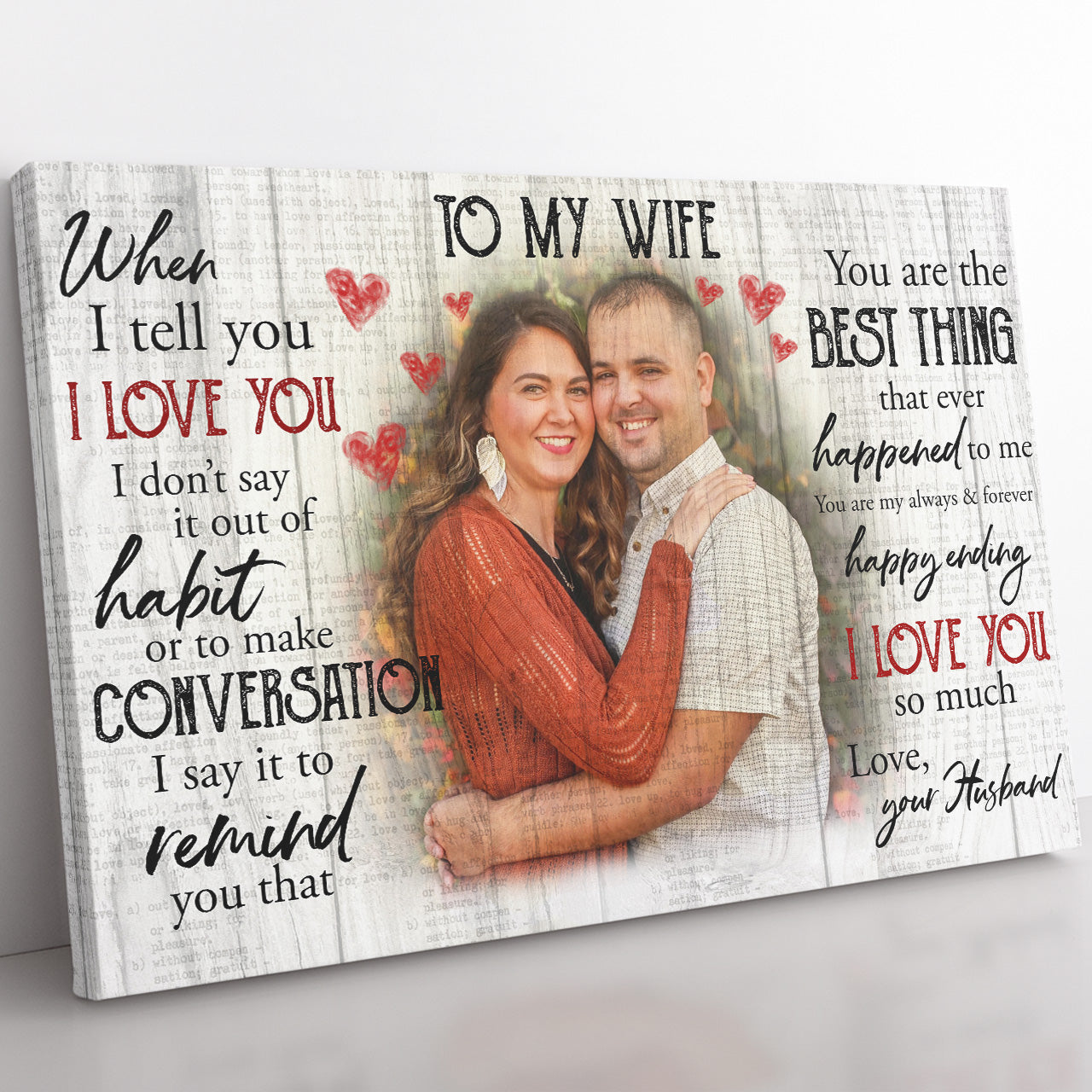 Personalized Canvas Gift Ideas for Wife, Gift For Her, Valentines Day Gifts For Her 20121302