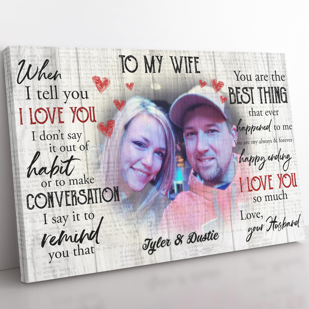 Personalized Canvas Gift Ideas for Wife, Gift For Her, Valentines Day Gifts For Her 20121302