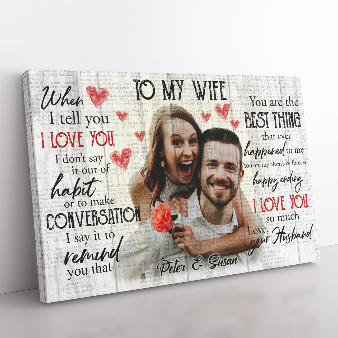 Personalized Canvas Gift Ideas for Wife, Gift For Her, Valentines Day Gifts For Her 20121302