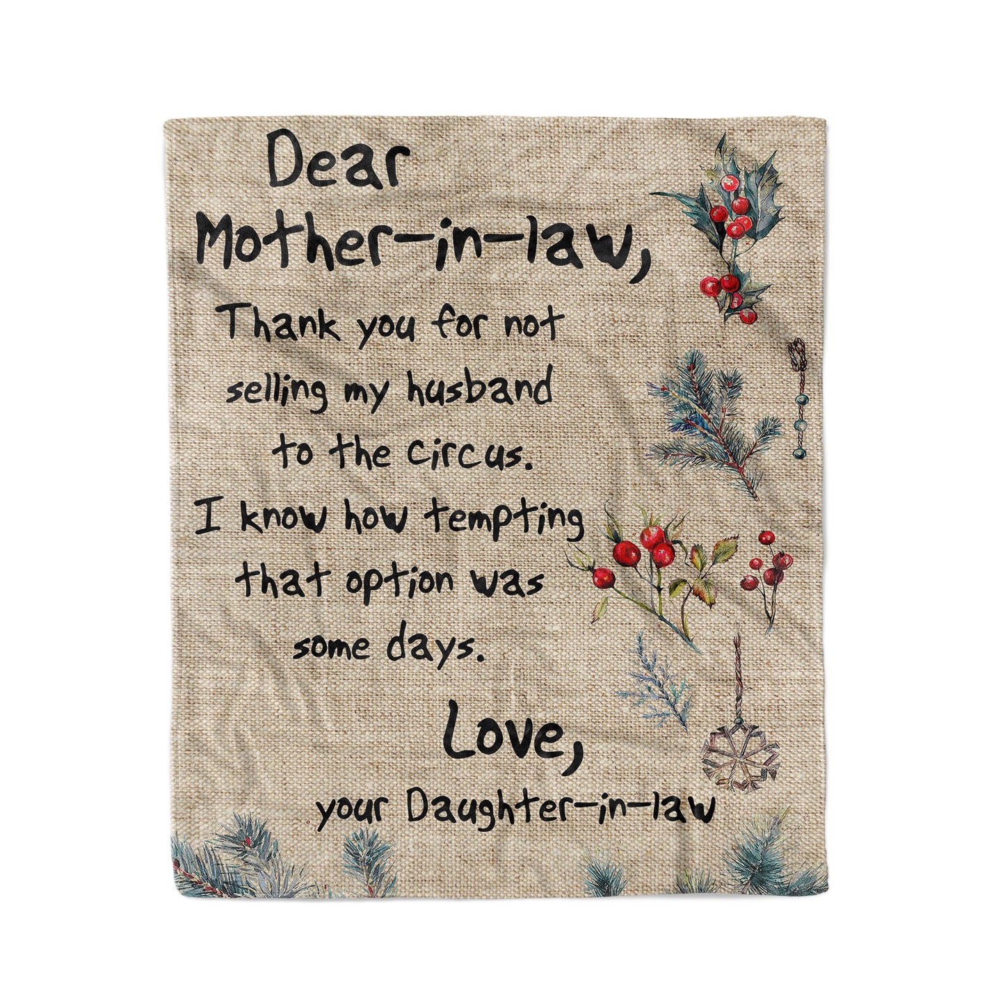 Funny Blanket Christmas Gift Ideas for Mother in Law 2011285 - Fleece Blanket