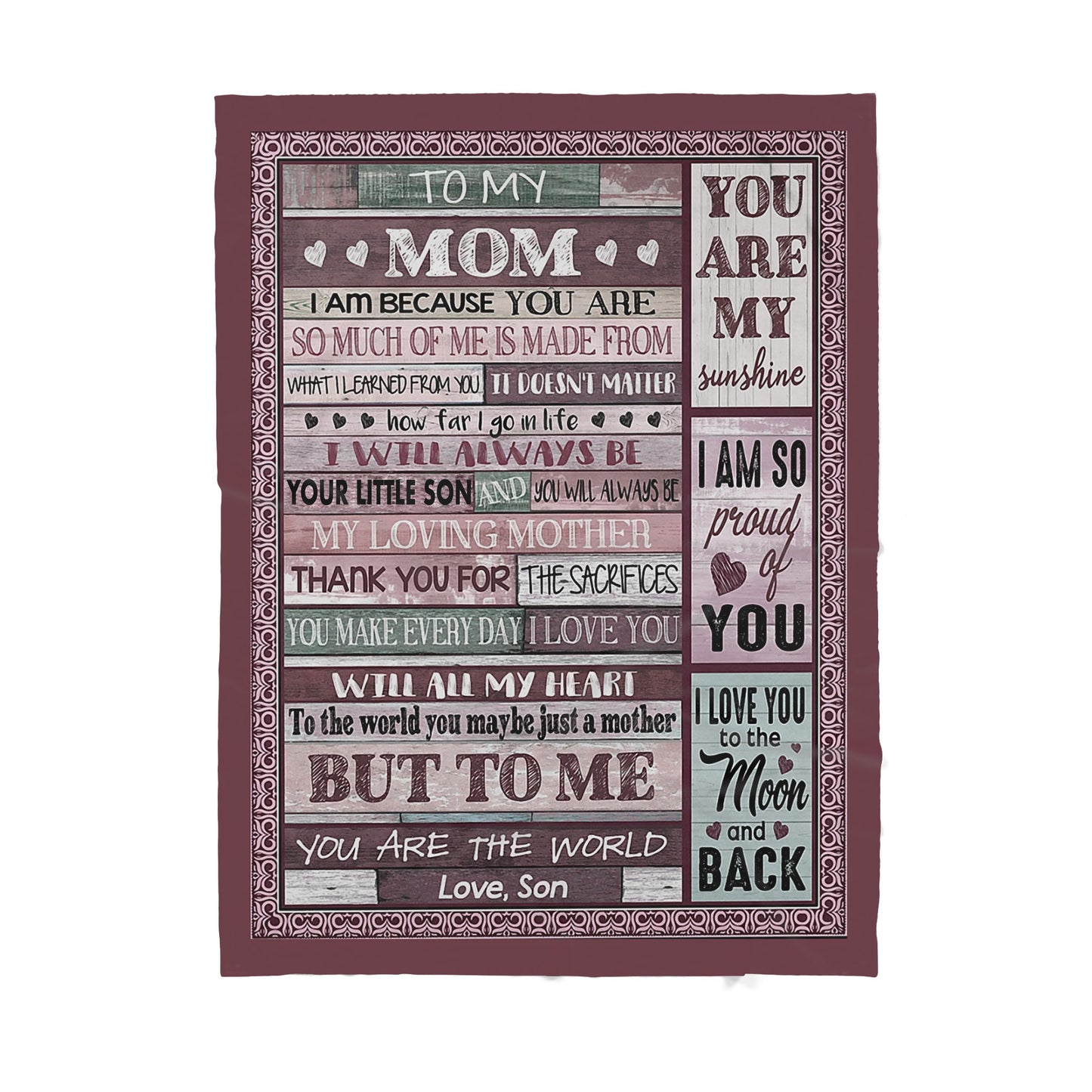 Blanket Gift Ideas For Mom, Mothers Day Gift Ideas For Mother, I Am