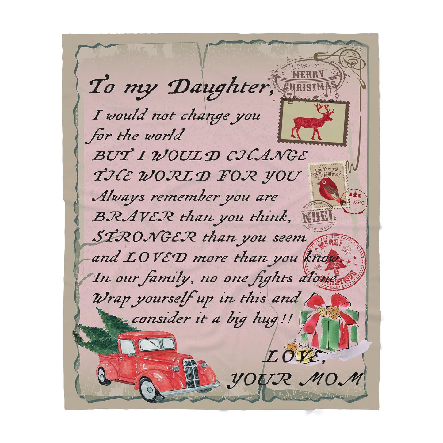 Blanket Mother Daughter Gifts Ideas, Sentimental Gifts For Daughter From Mom, Not Change You