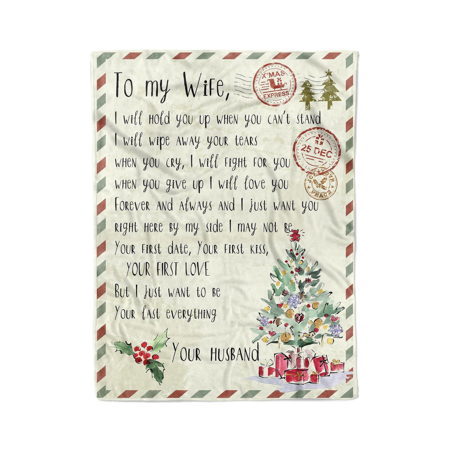 Blanket Christmas Gift For Her, Anniversary Gifts For Her, I Will Hold You Up