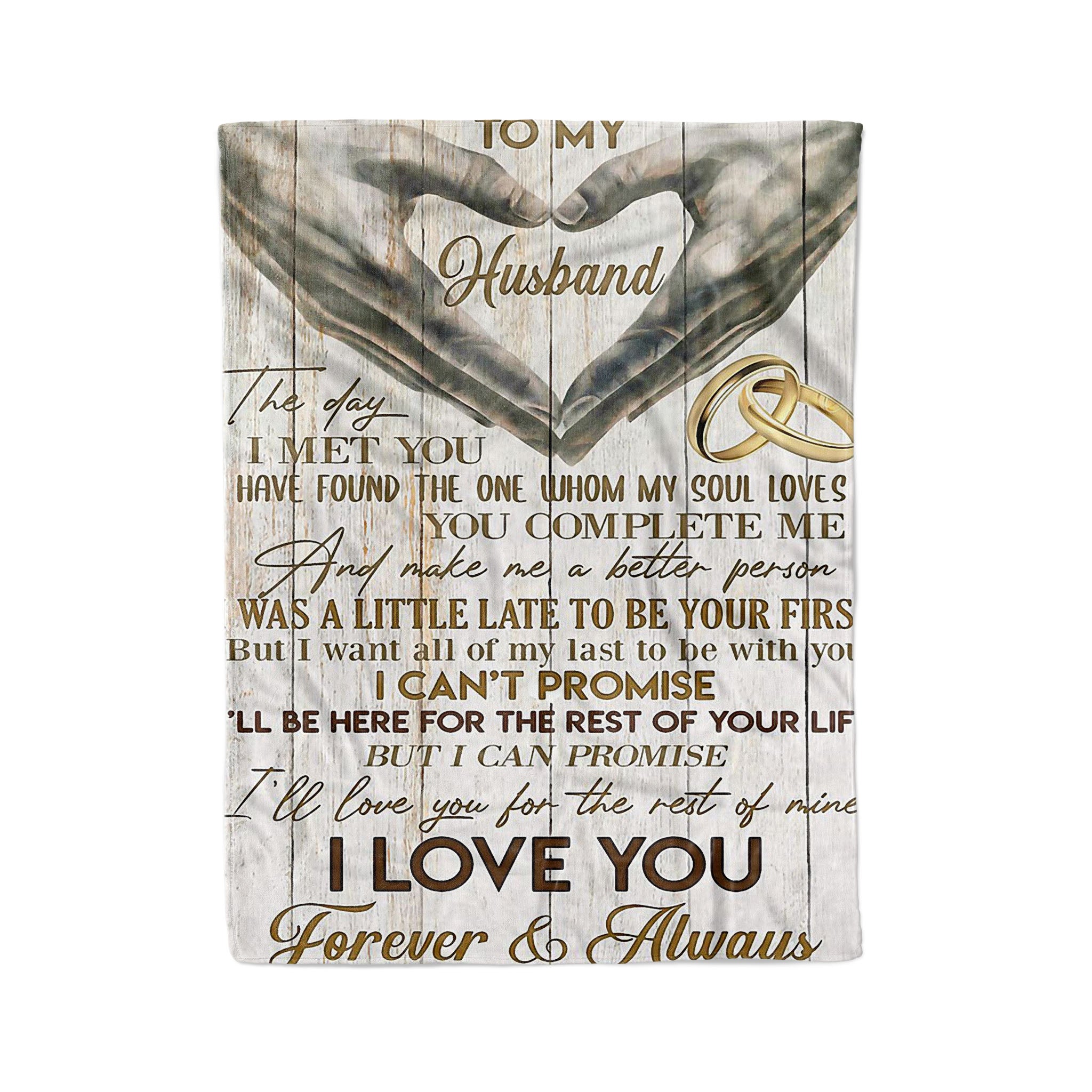 Blanket Gift For Him, Anniversary Gifts For Him, The Day I Met You, Anniversary  Gift For Husband, Valentines Day Ideas For Him, Guy Gifts - Sweet Family  Gift