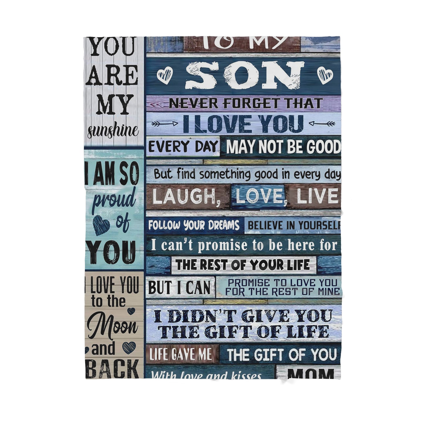 Blanket Gift For Son, High School Graduation Gifts For Son, I Love You