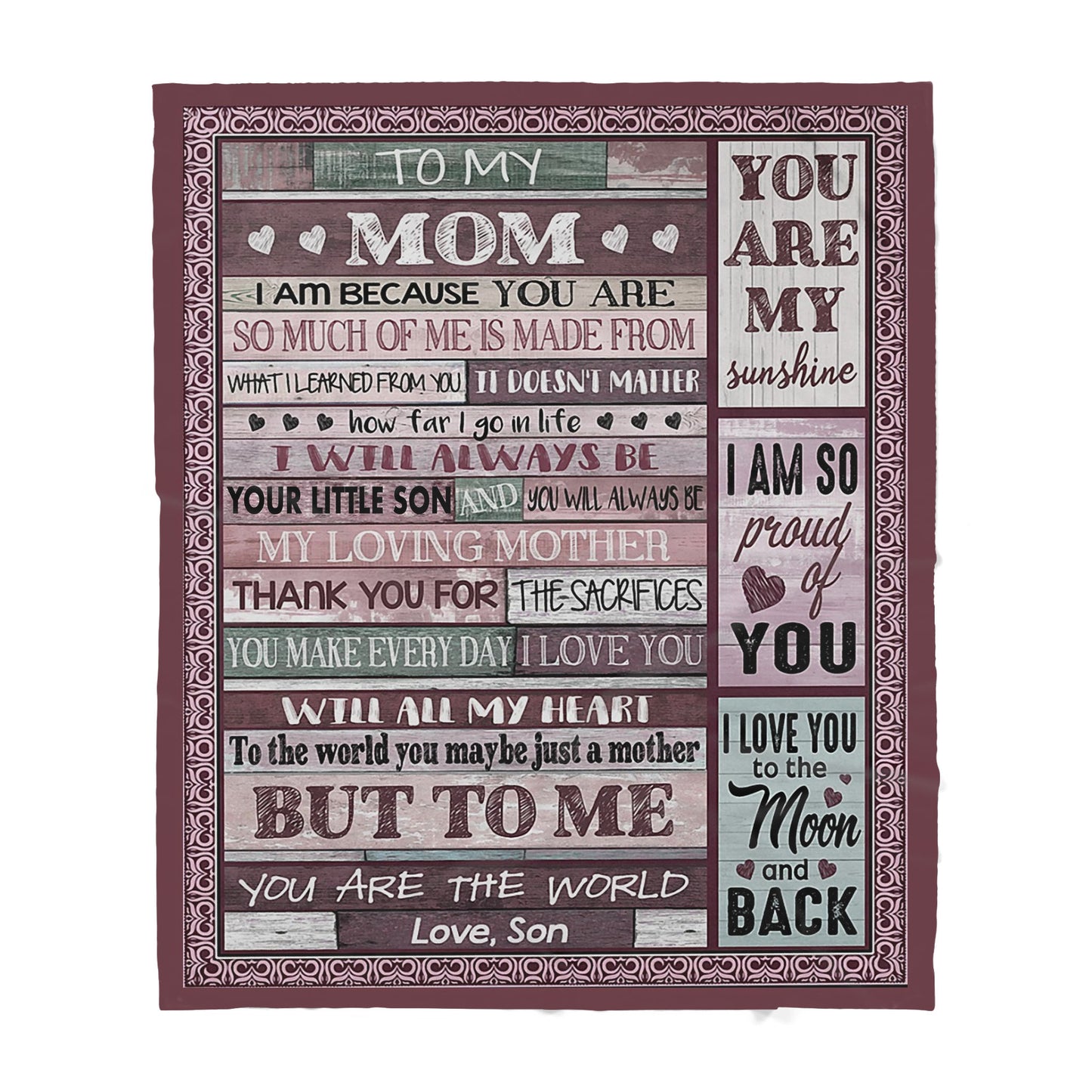 Blanket Gift Ideas For Mom, Mothers Day Gift Ideas For Mother, I Am