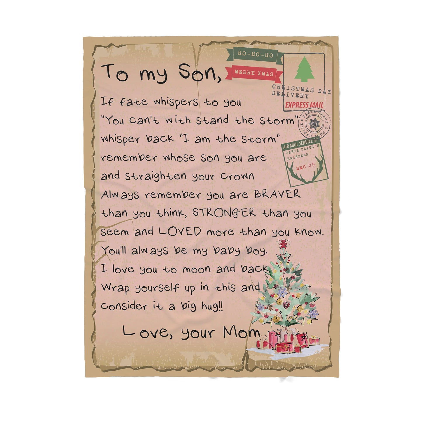 Blanket Gift ideas For Son, Sentimental Gifts For My Son, Fate Whispers