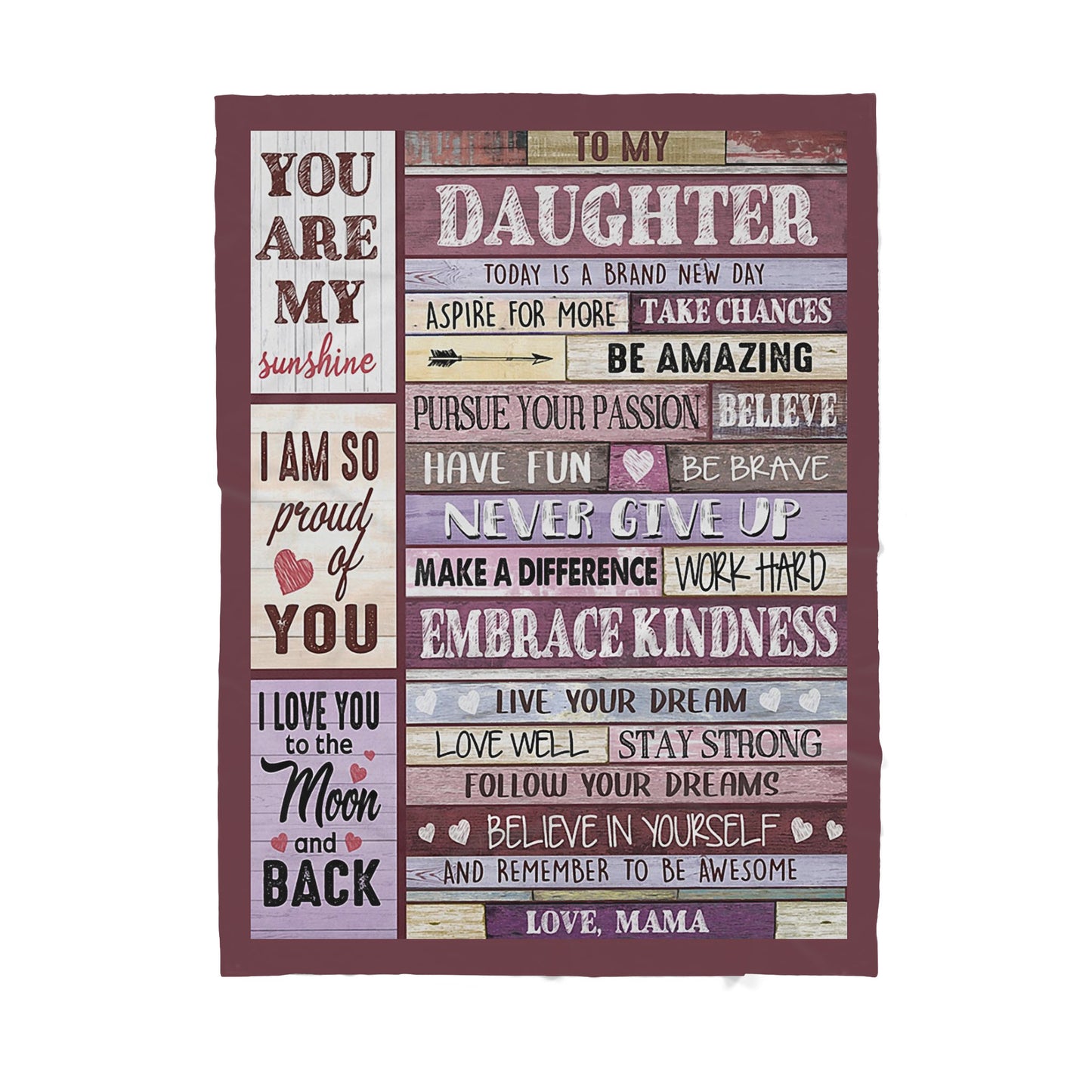 Blanket Birthday Gifts For Daughter, Mom And Daughter Gifts, Today Is A