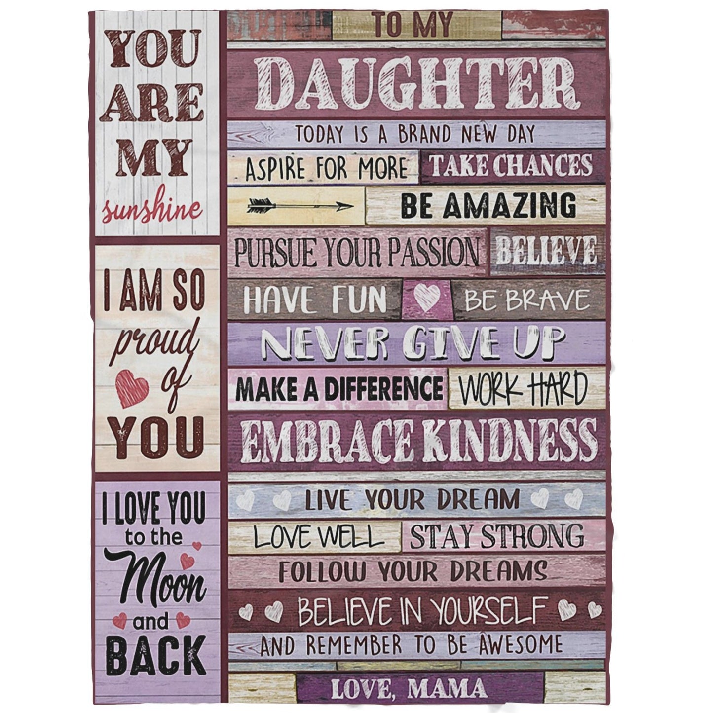 Blanket Birthday Gifts For Daughter, Mom And Daughter Gifts, Today Is A