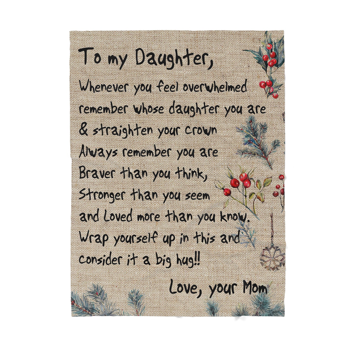 Blanket Christmas Gift For Daughter, Birthday Gifts For Daughter, Whose Daughter You Are