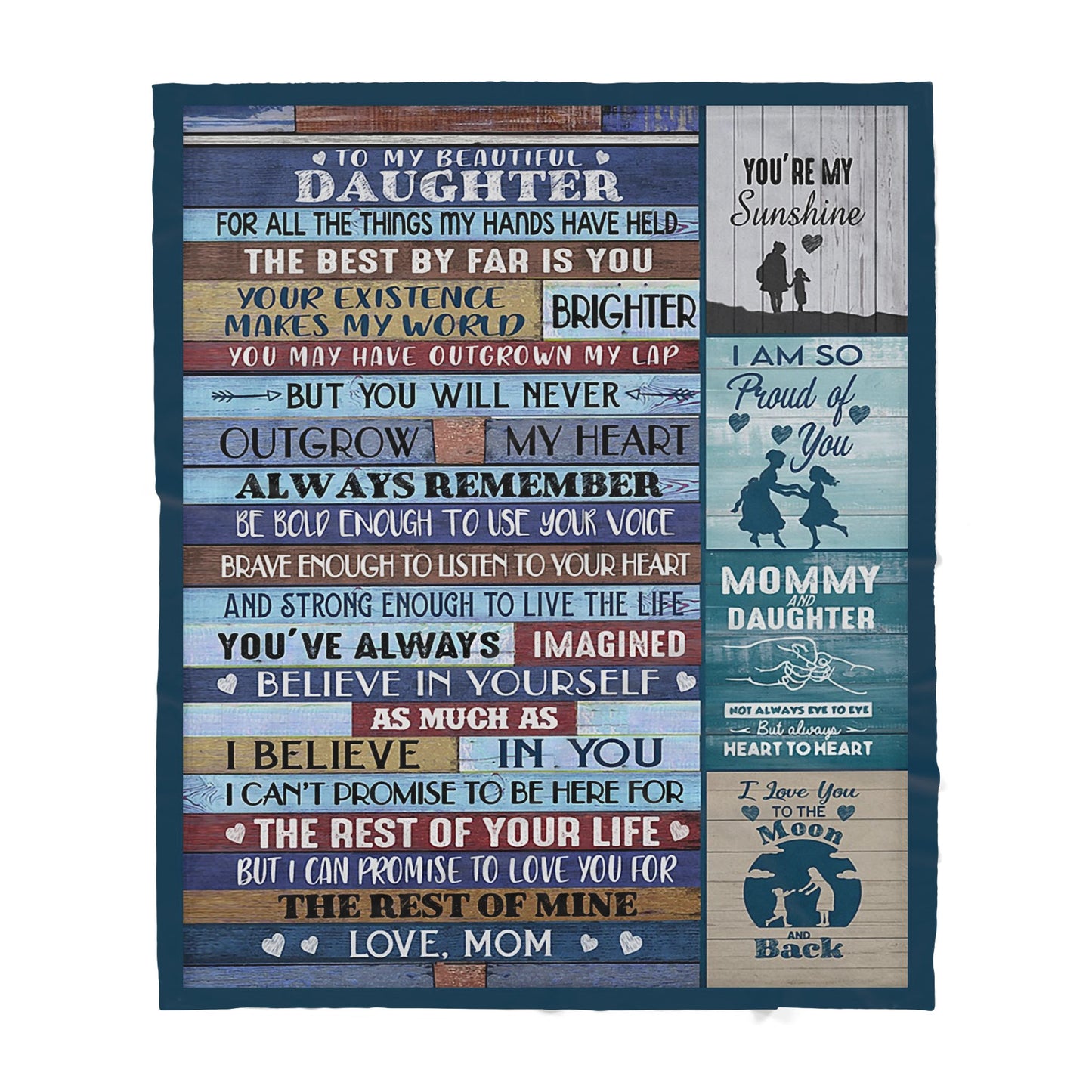 Personalized Gift For Daughter, Blanket Father Daughter Gifts, All The Things