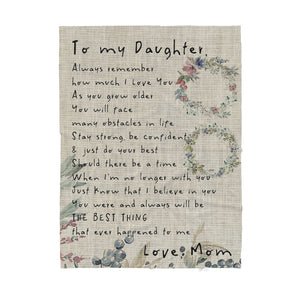 Blanket Gift For Daughter, Birthday Gift For Daughter, Always Remember