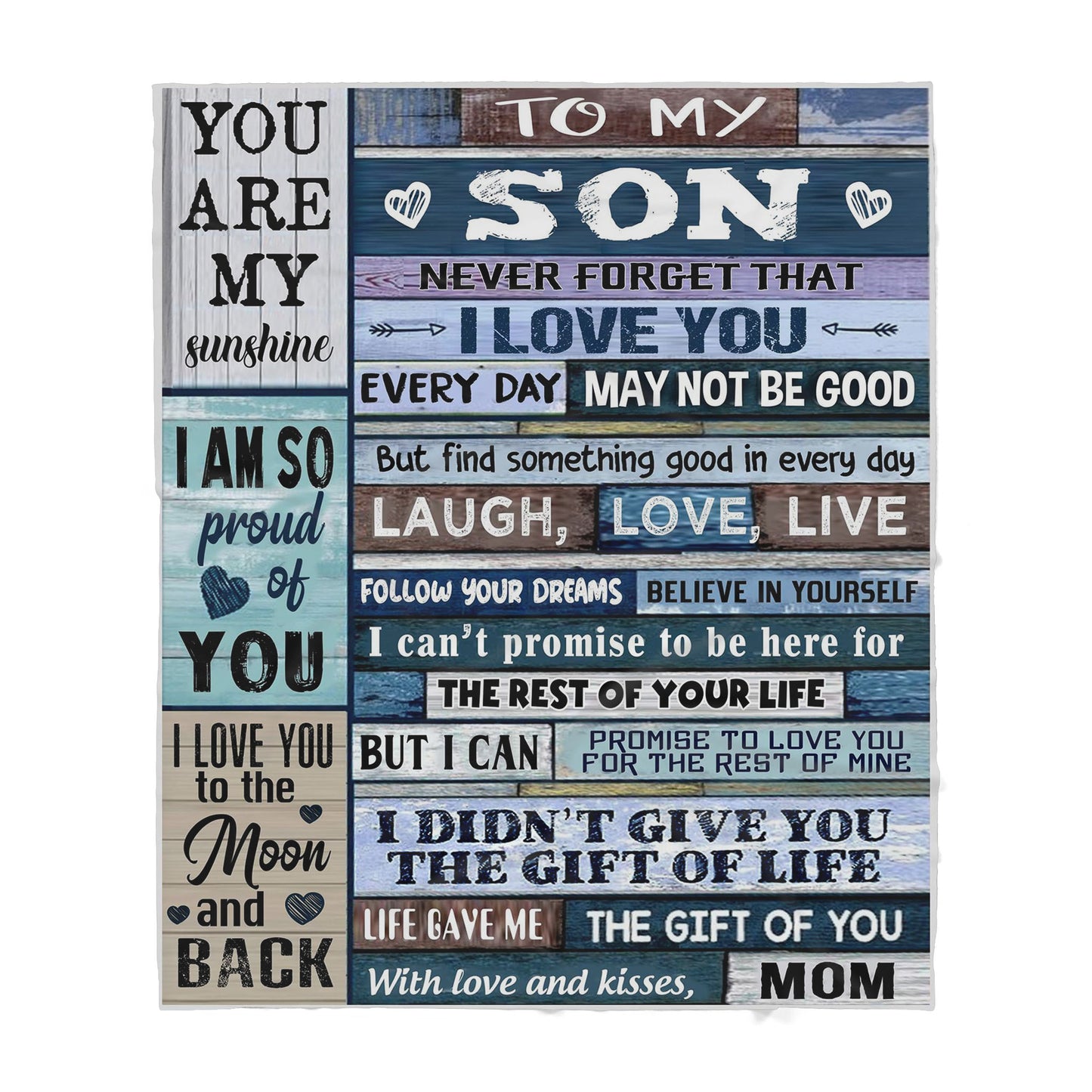 Blanket Gift For Son, High School Graduation Gifts For Son, I Love You