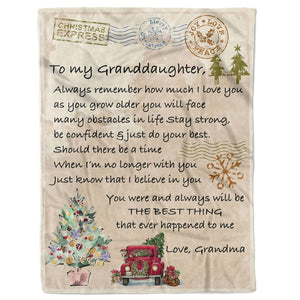 Blanket Gift For Granddaughter, Gifts For Teenage Granddaughter, Always Remember