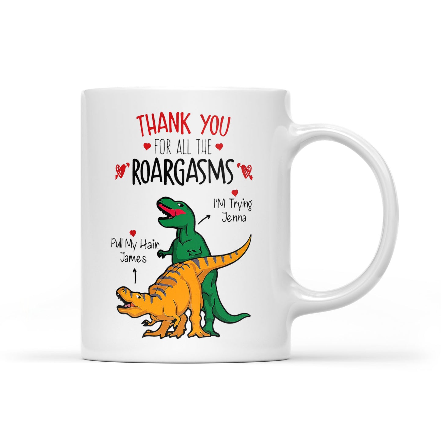 Funny Couple Mug, Thank You for All The Roargasms