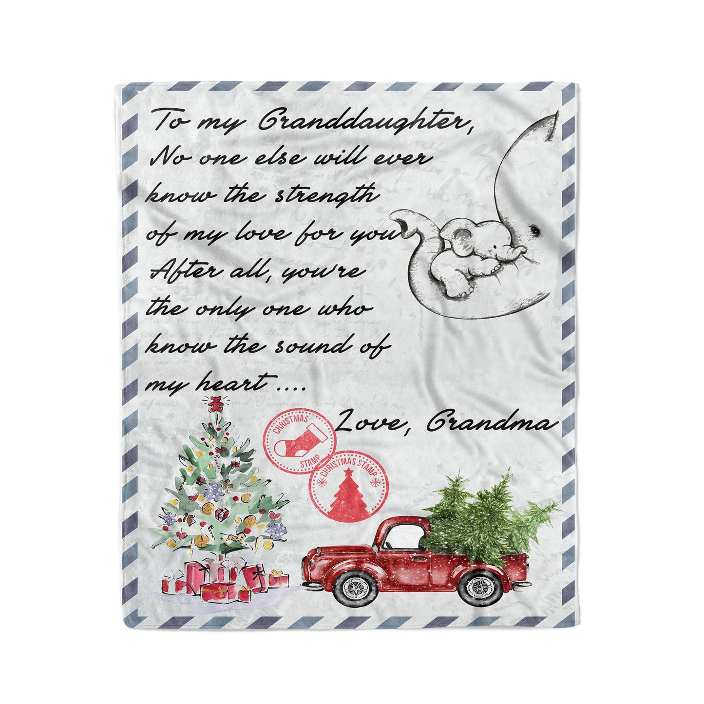 Blanket Christmas Gift For Granddaughter, Birthday Gifts for Granddaughter, Letter to Amazing