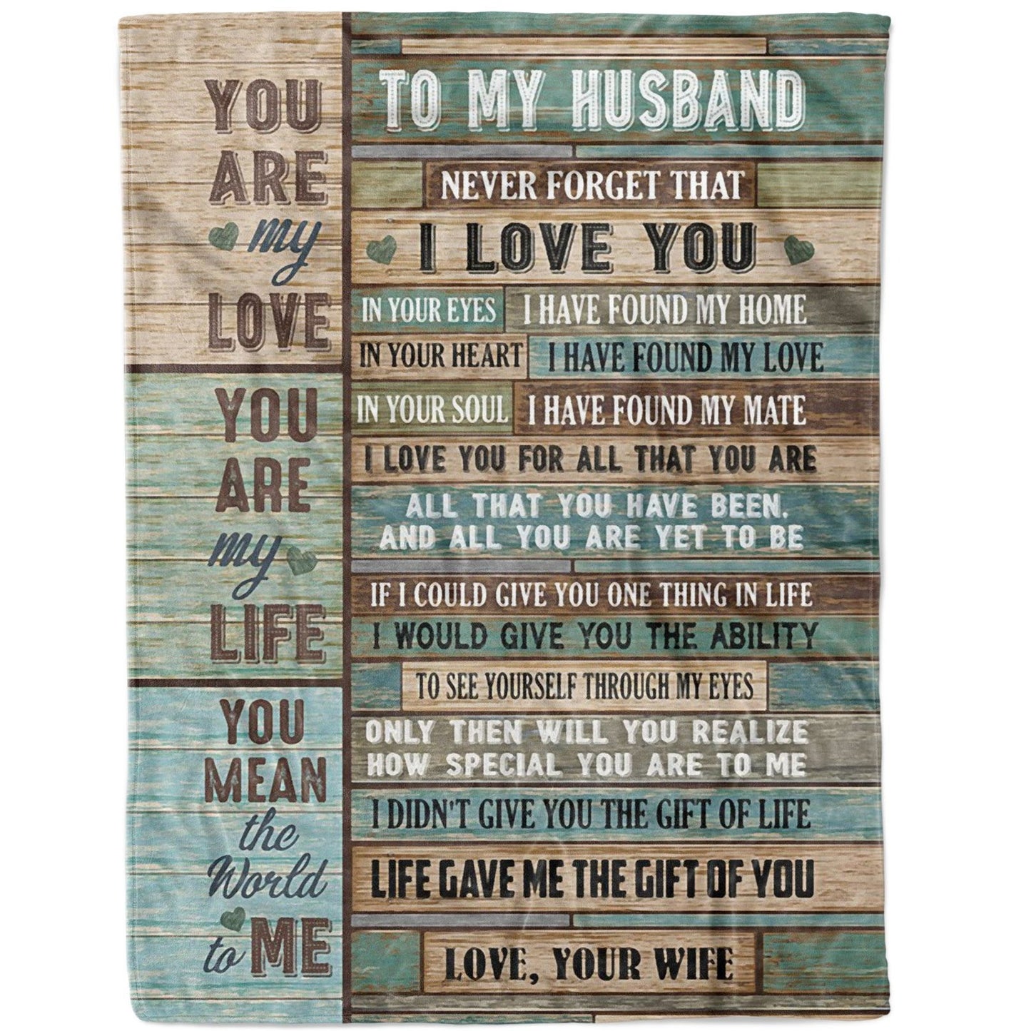 Blanket Gift For Him, Gift Ideas For Men, You Are My Life