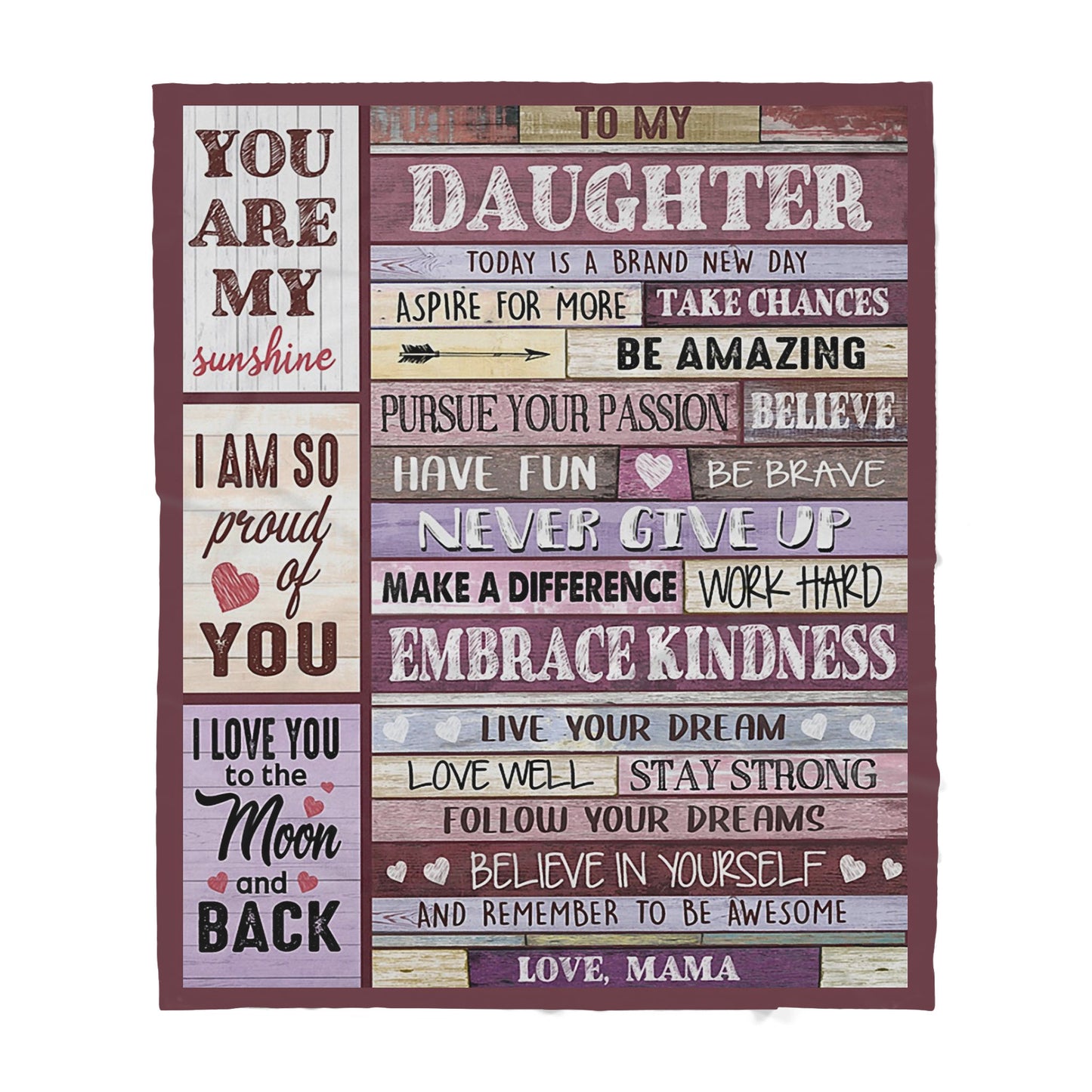 Blanket Birthday Gifts For Daughter, Mom And Daughter Gifts, Today Is A