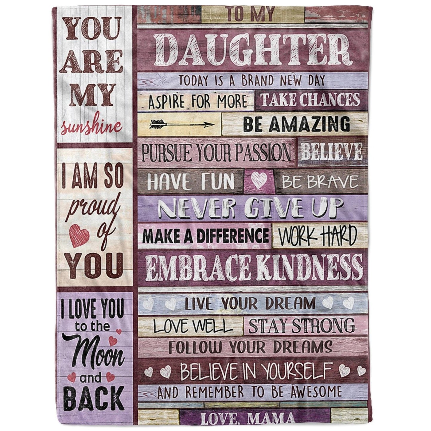 Personalized Blanket Gift Ideas For Daughter, Birthday Ideas For Daughter, Today Is A