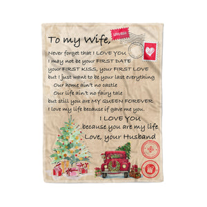 Blanket Christmas Gift For Her, Personalised Gifts For Her, You Are My Life