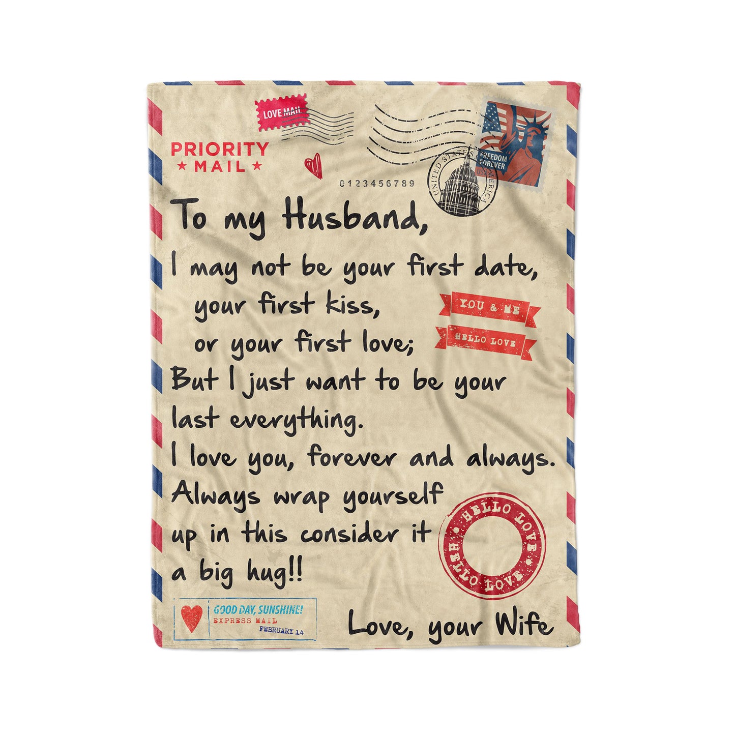 Blanket Gift For Husband, Anniversary Gifts For Him, I May Not Be Your First Date