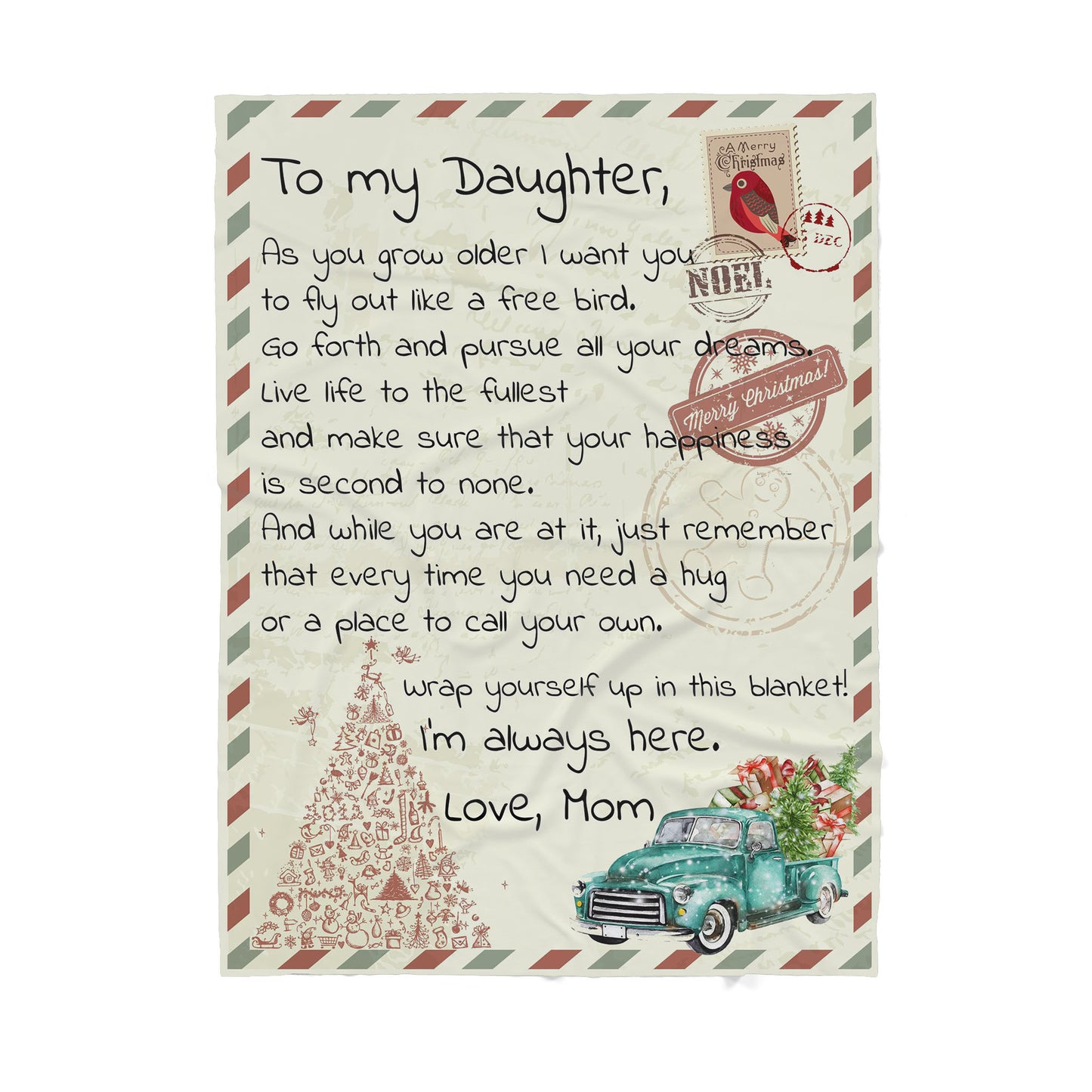 Blanket Mother Daughter Gifts Ideas, Sentimental Gifts For Daughter From Mom, You Grow Older