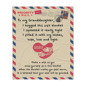 Blanket Gift For Granddaughter, Sweet Gifts For Granddaughter, Make a Wish