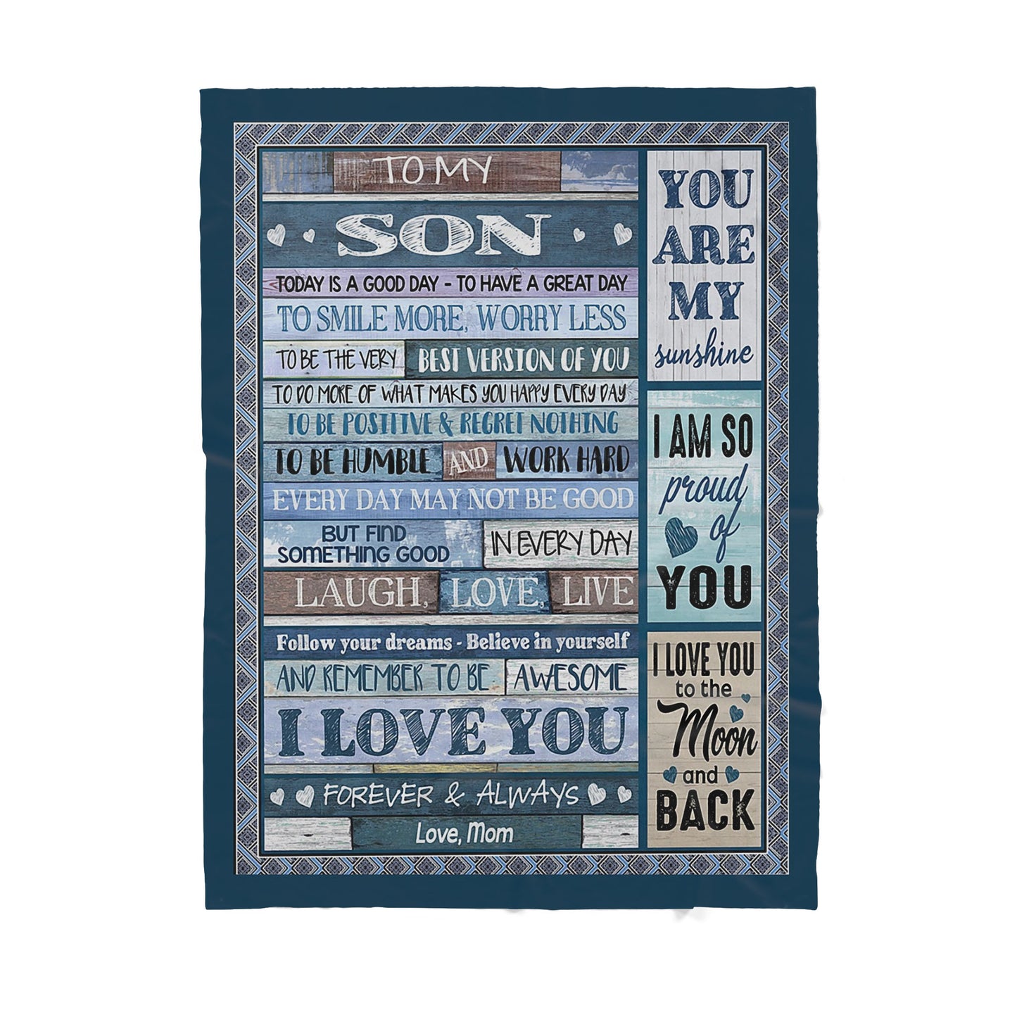 Blanket Gift For Son, High School Graduation Gifts For Son, A Good Day