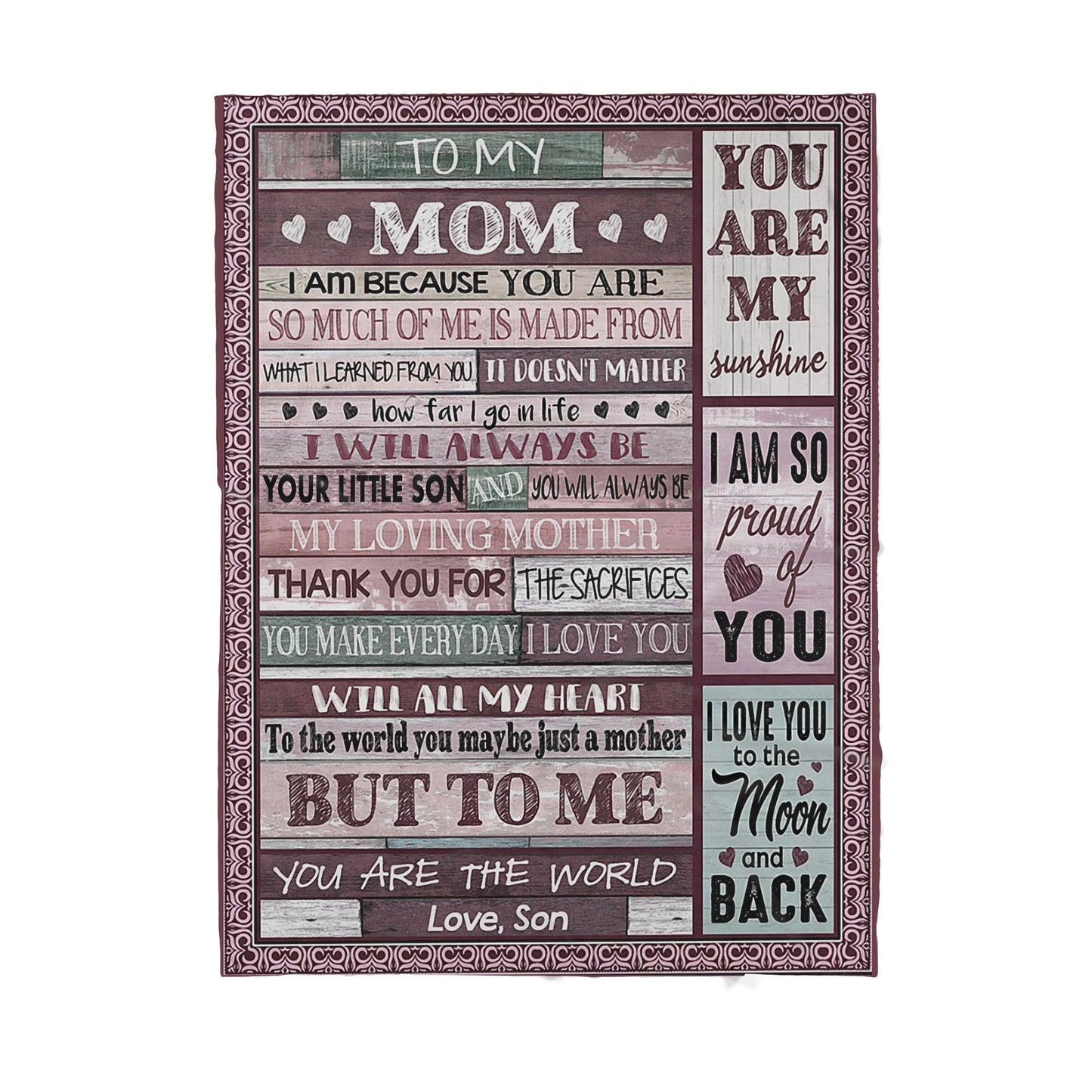 Blanket Gift Ideas For Mom, Mothers Day Gift Ideas For Mother, I Am