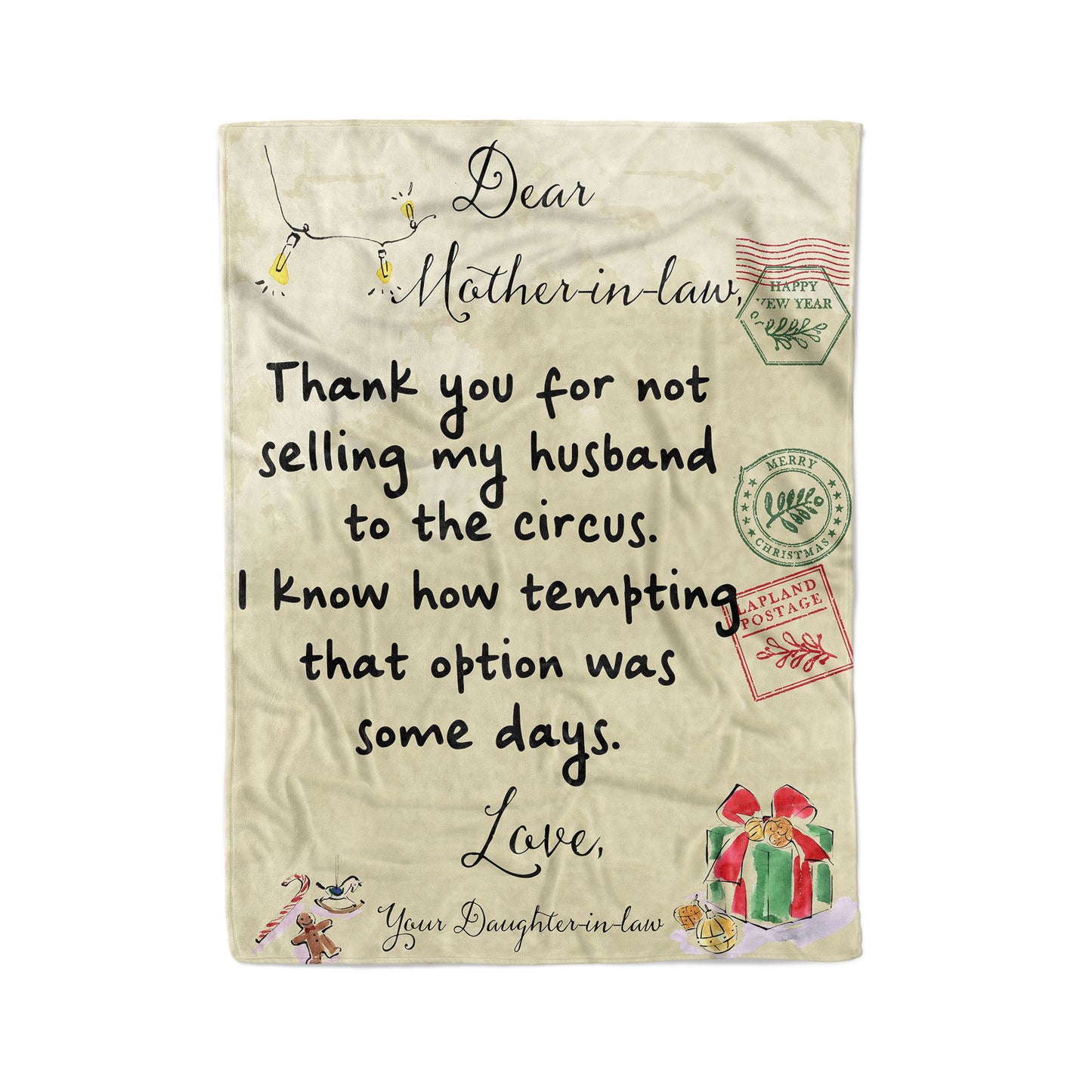 Funny Blanket Christmas Gift Ideas for Mother in Law 2011288 - Fleece Blanket