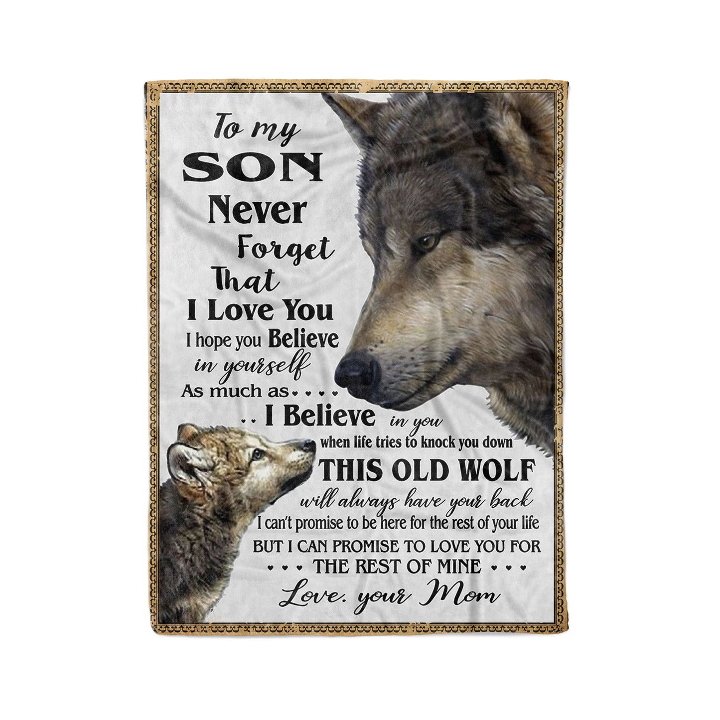 Blanket Gifts For Sons From Mothers, Mother And Son Gifts, I Love You