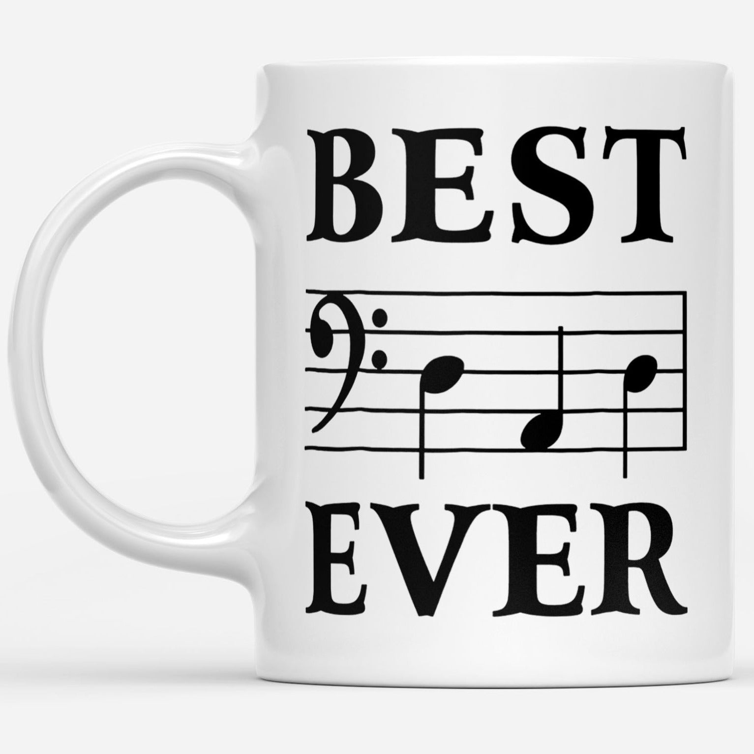 Best Dad Ever Musician Father's Day Funny Gift Ideas DS White Mug