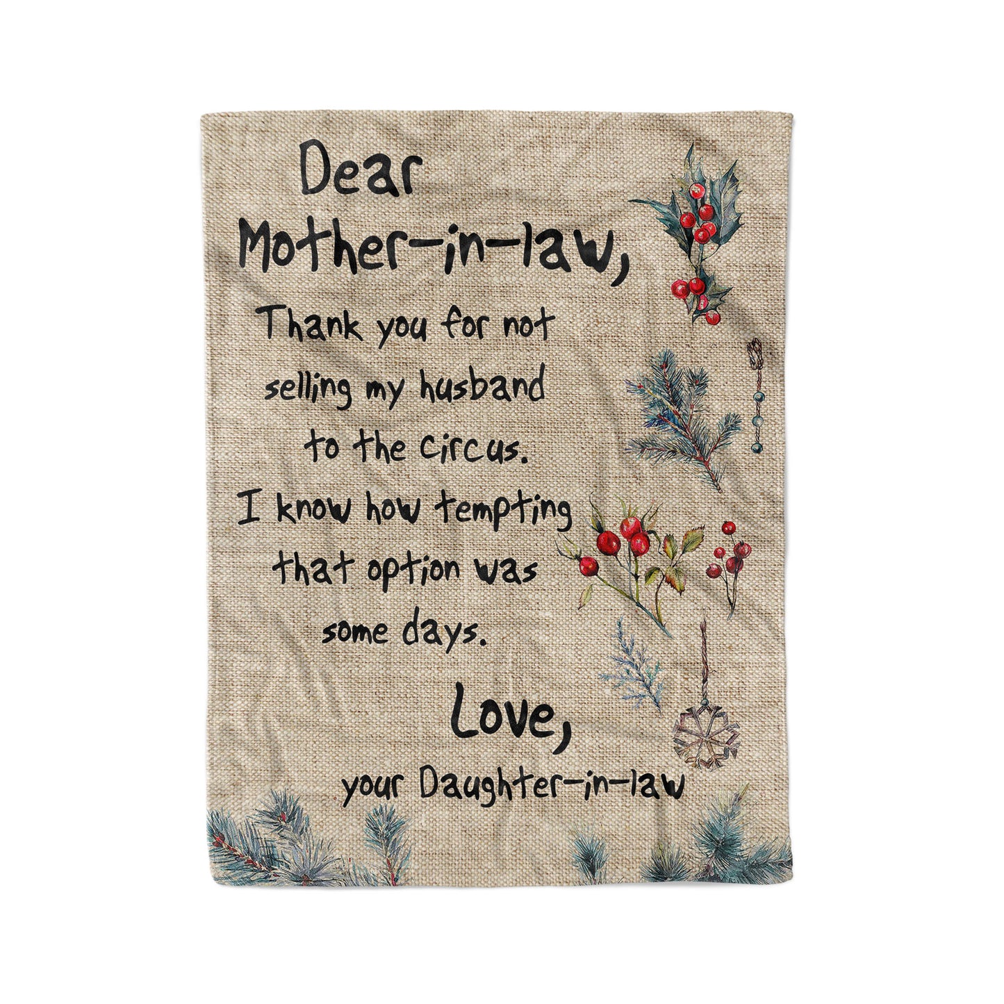 Funny Blanket Christmas Gift Ideas for Mother in Law 2011285 - Fleece Blanket