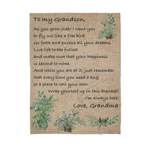 Blanket Christmas Gift For Grandson, Graduation Gifts For Grandson, I Want You To Fly
