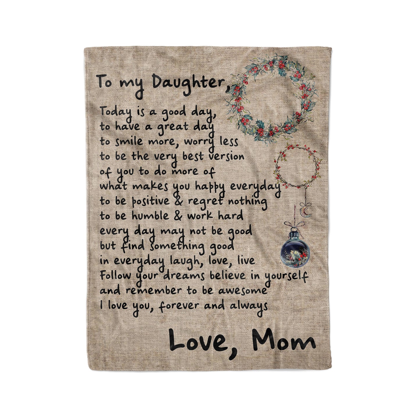 Blanket Mother Daughter Gifts Ideas, Mother And Daughter Gifts, Hard To Look Back