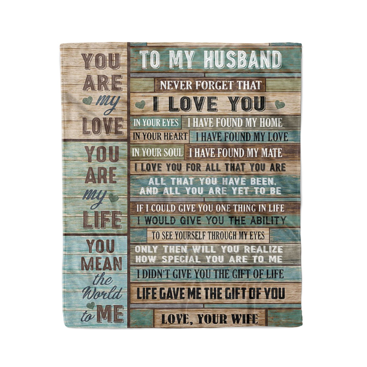 Blanket Gift For Him, Gift Ideas For Men, You Are My Life