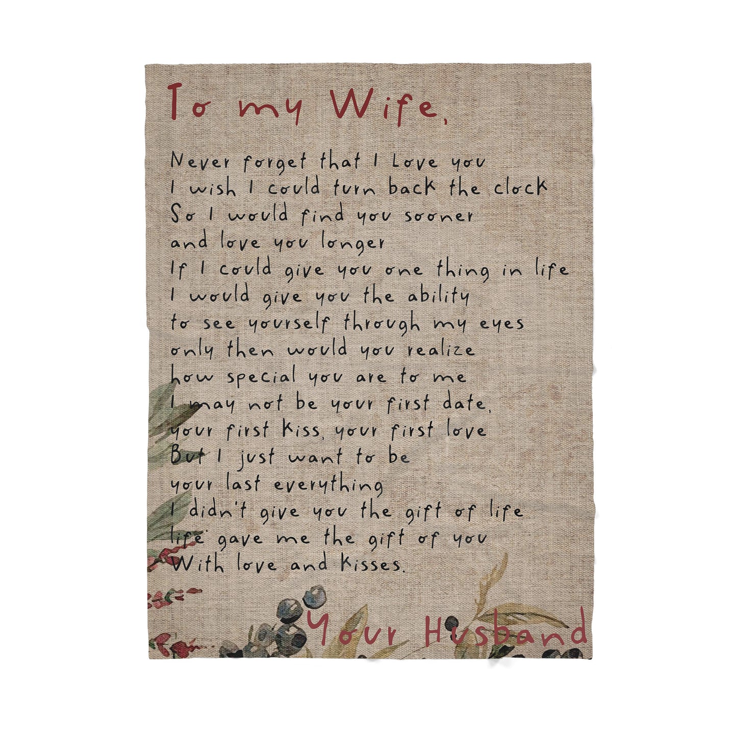 Christmas Blanket Gift For Her, Gift Ideas For Her, Gift Ideas For Wife, You Are The Only One