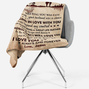 Blanket Gift For Her, Anniversary Gifts For Her, Falling in Love with You