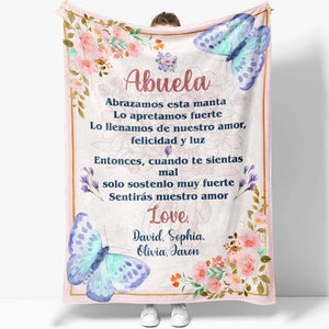 Abuela Gift for Grandma Blanket, Abuelita Christmas Gift for Grandma